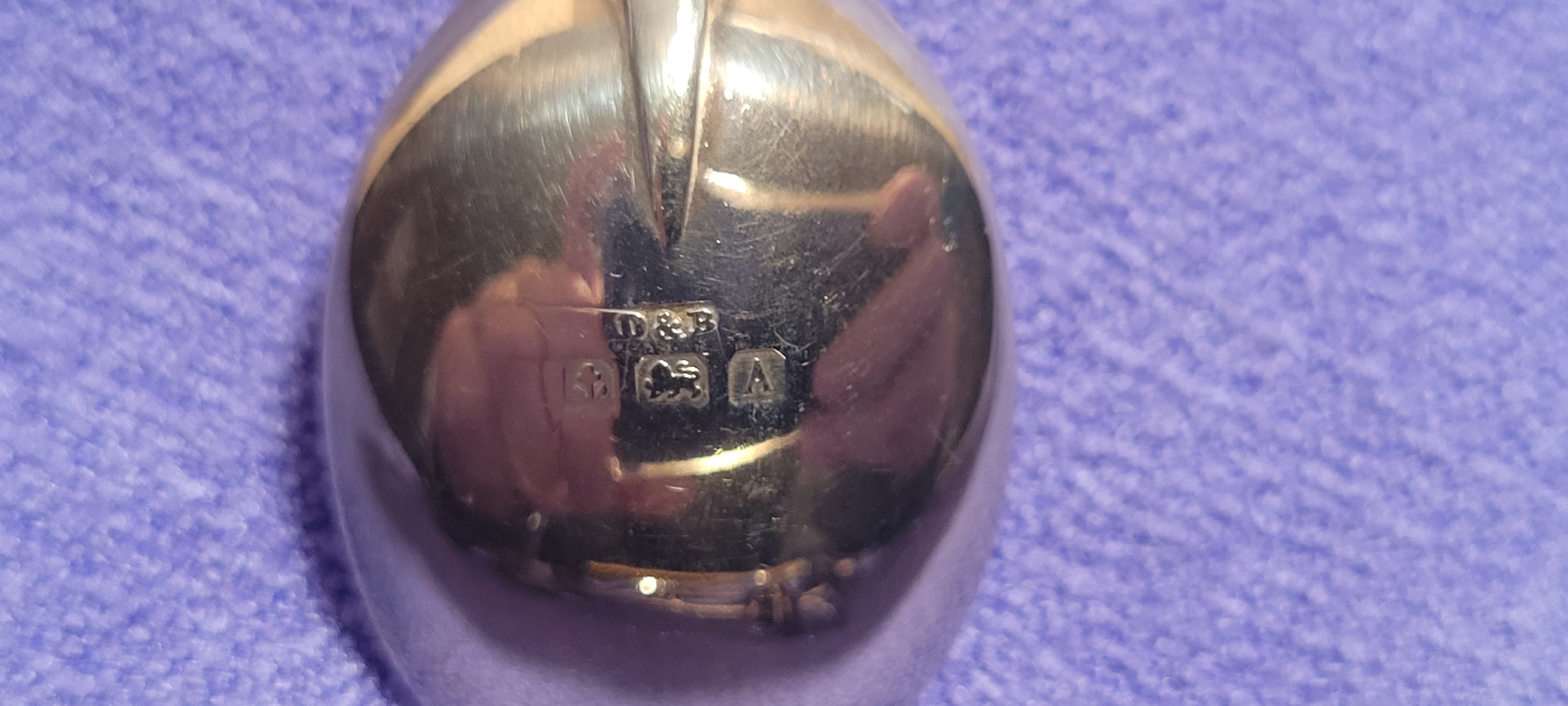 Antique Solid Silver Teaspoons Set of 6 Cased Birmingham 1925 D&B 80g