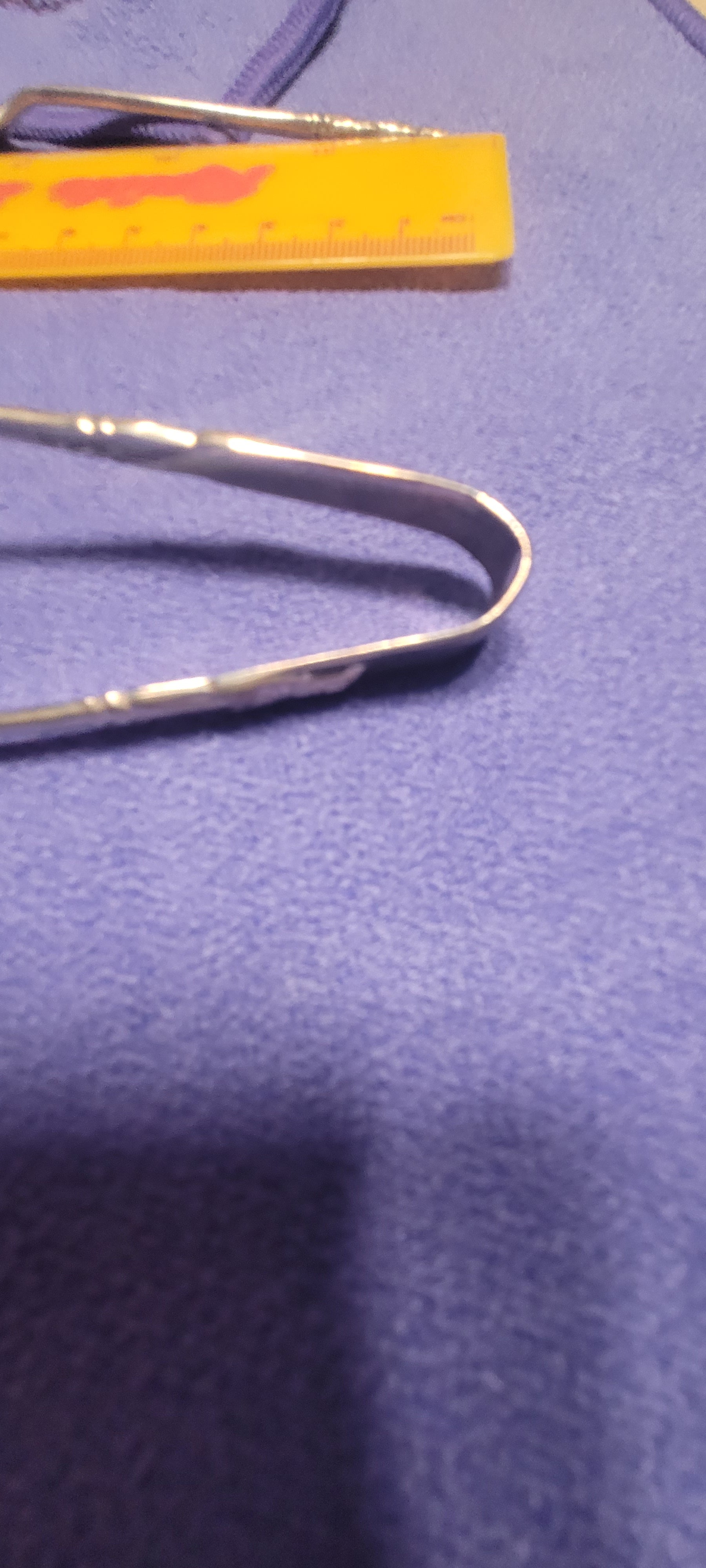 Antique Cased Solid Silver Spoon & Tong Set Walker & Hall 1923 98g