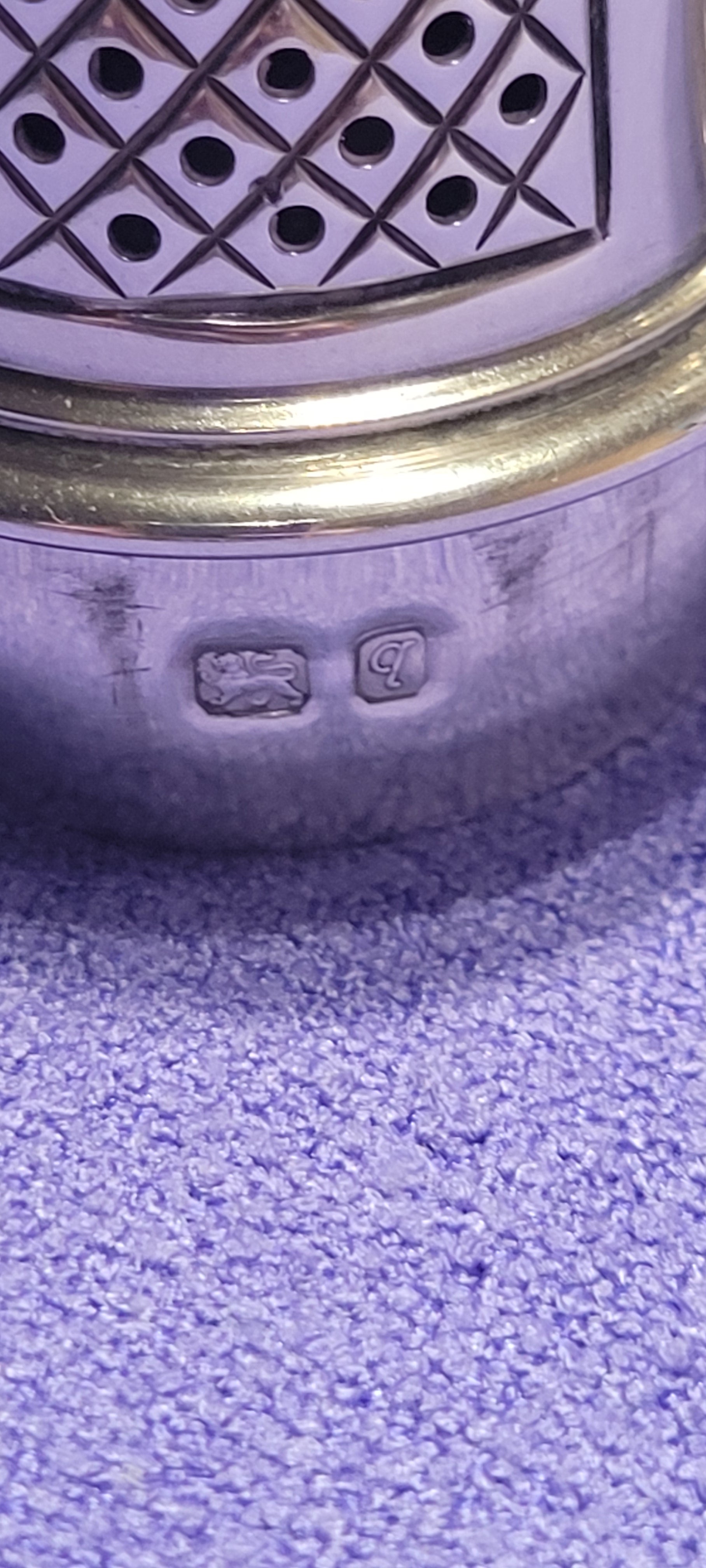 Antique Silver Sugar Castor London 1957 107g Mills & Hersey Hallmarked