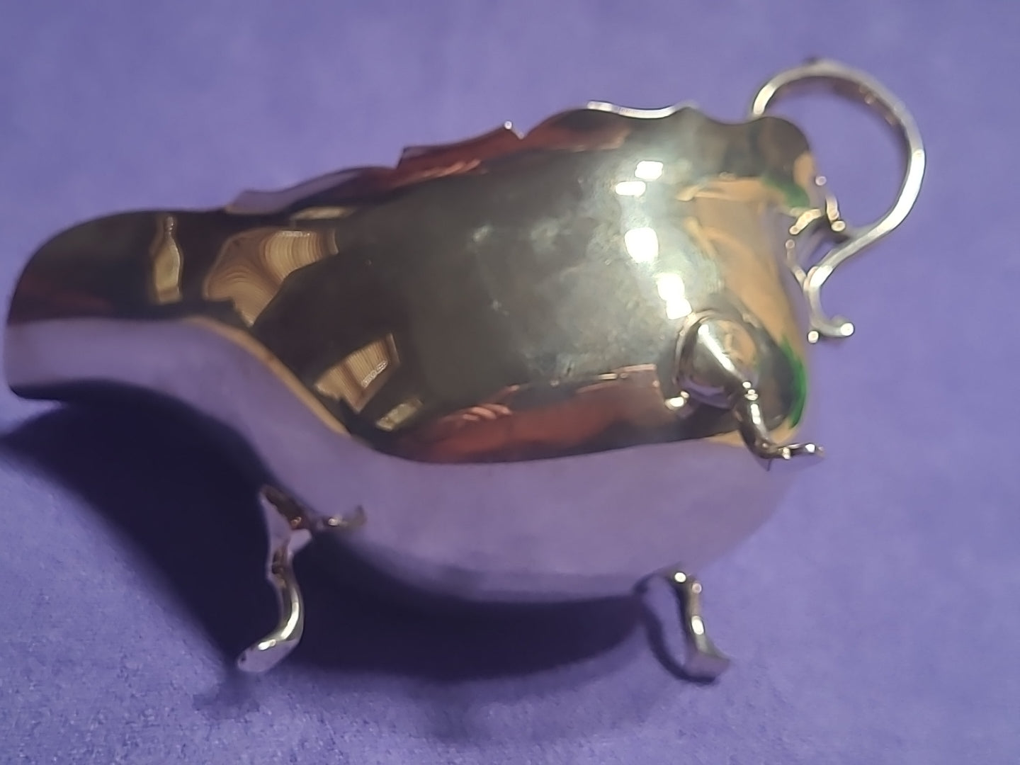 Antique Sterling Silver Gravy Boat 95g Birmingham 1915 Horace Woodward & Co Ltd