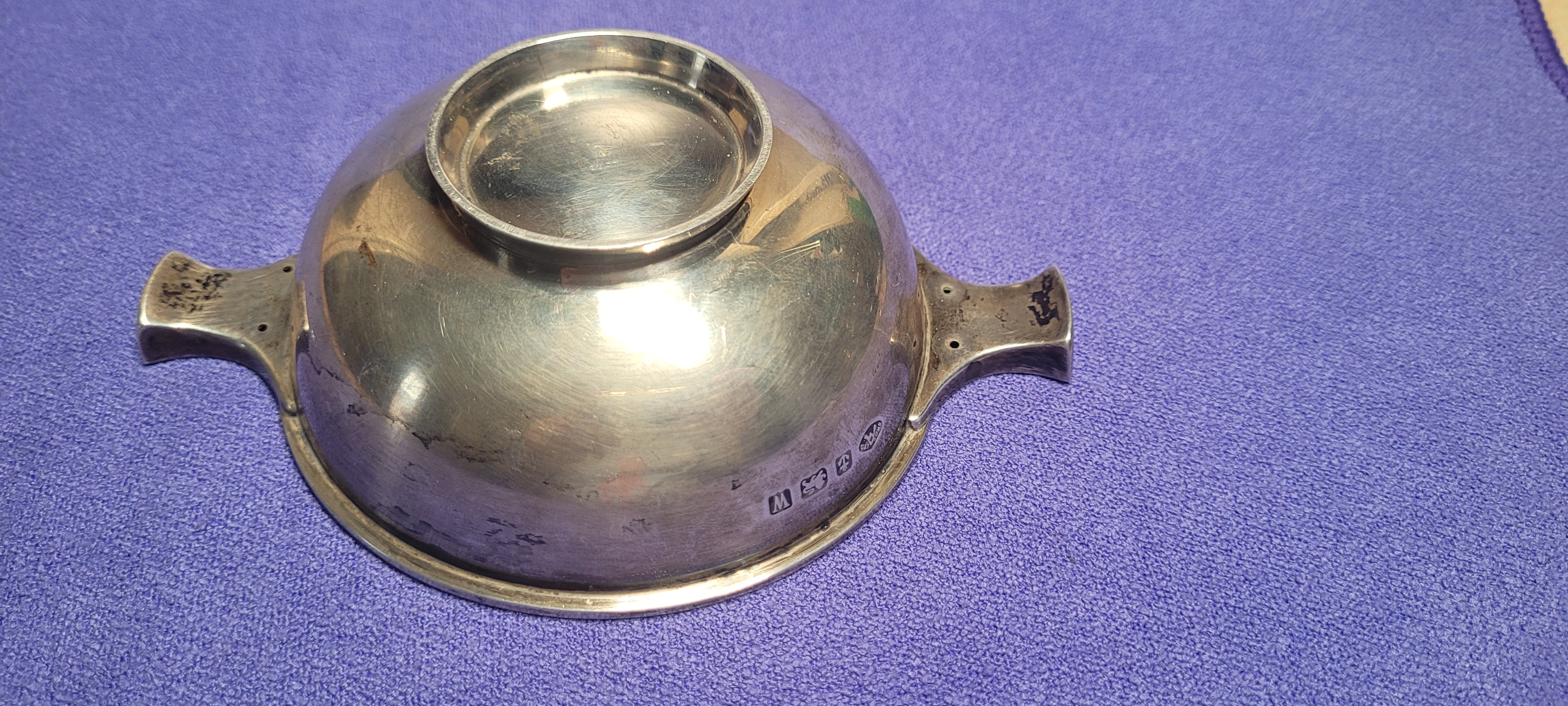 Antique Sterling Silver Quaich 129g Birmingham 1921 Adie Brothers Ltd