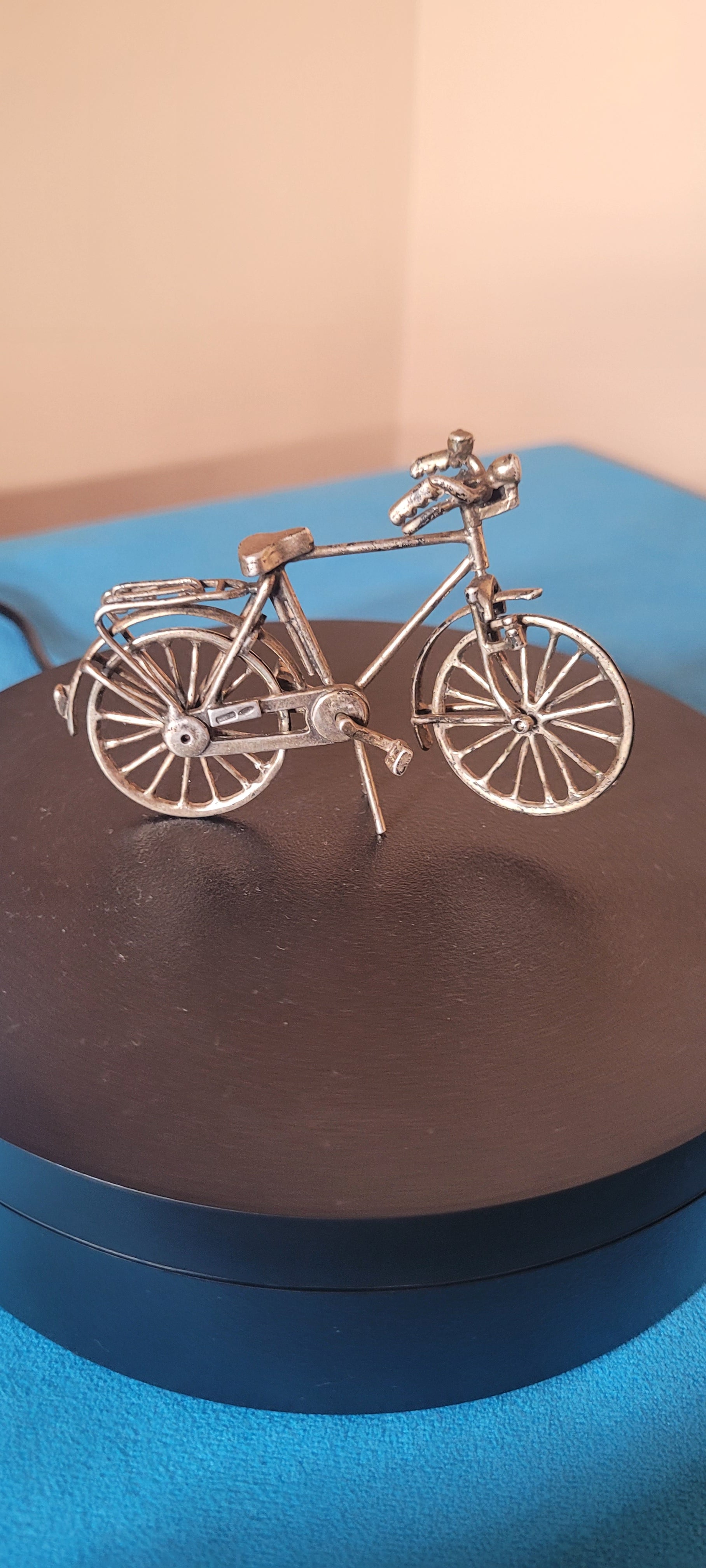Sterling Silver Miniature Bicycle 925 Spain Hallmarked Collectible 26g Ornament