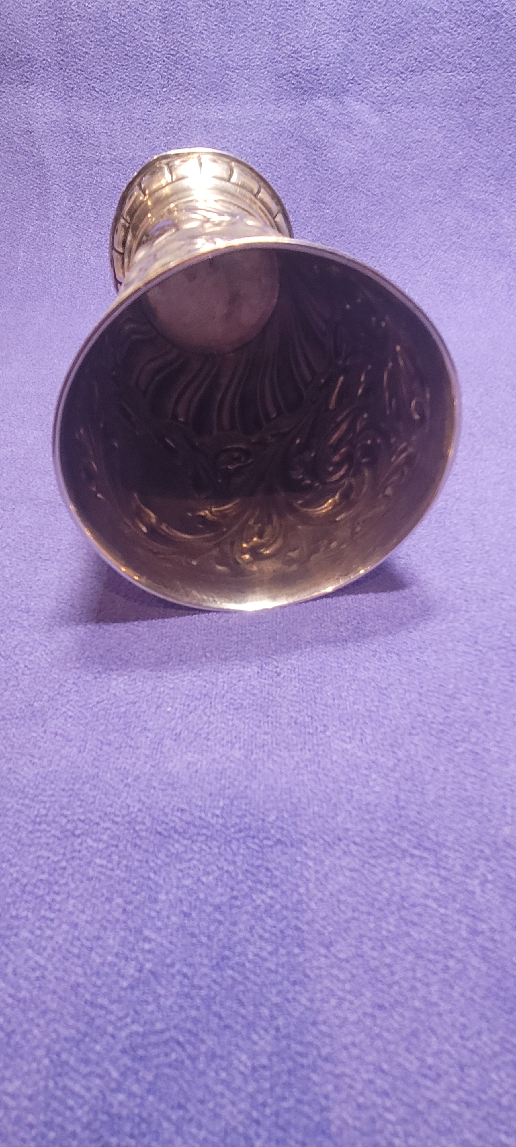 Victorian Sterling Silver Repousse Vase, 1888,Francis Boone Thomas, 193g ,London