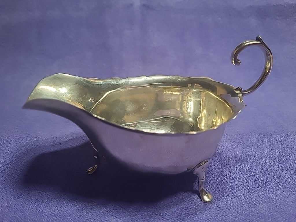 Antique Sterling Silver Gravy Boat 95g Birmingham 1915 Horace Woodward & Co Ltd