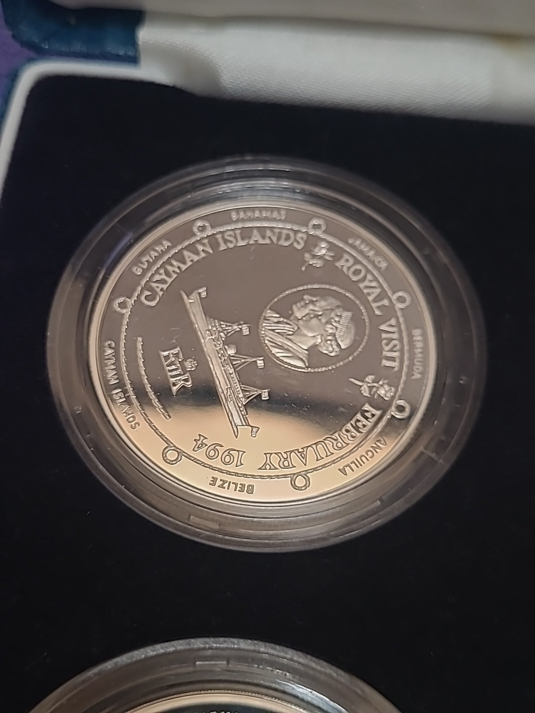 1994 Caribbean Royal Visit Silver Proof Collection –6 Sterling Silver Coins, COA