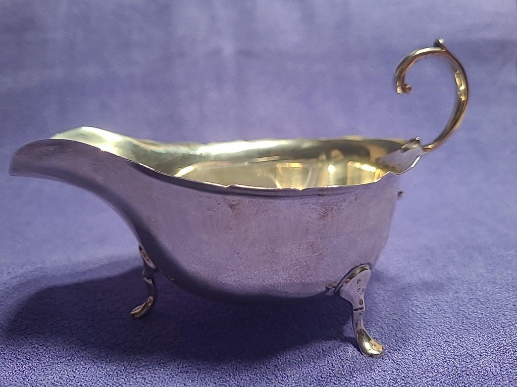 Antique Sterling Silver Gravy Boat 95g Birmingham 1915 Horace Woodward & Co Ltd