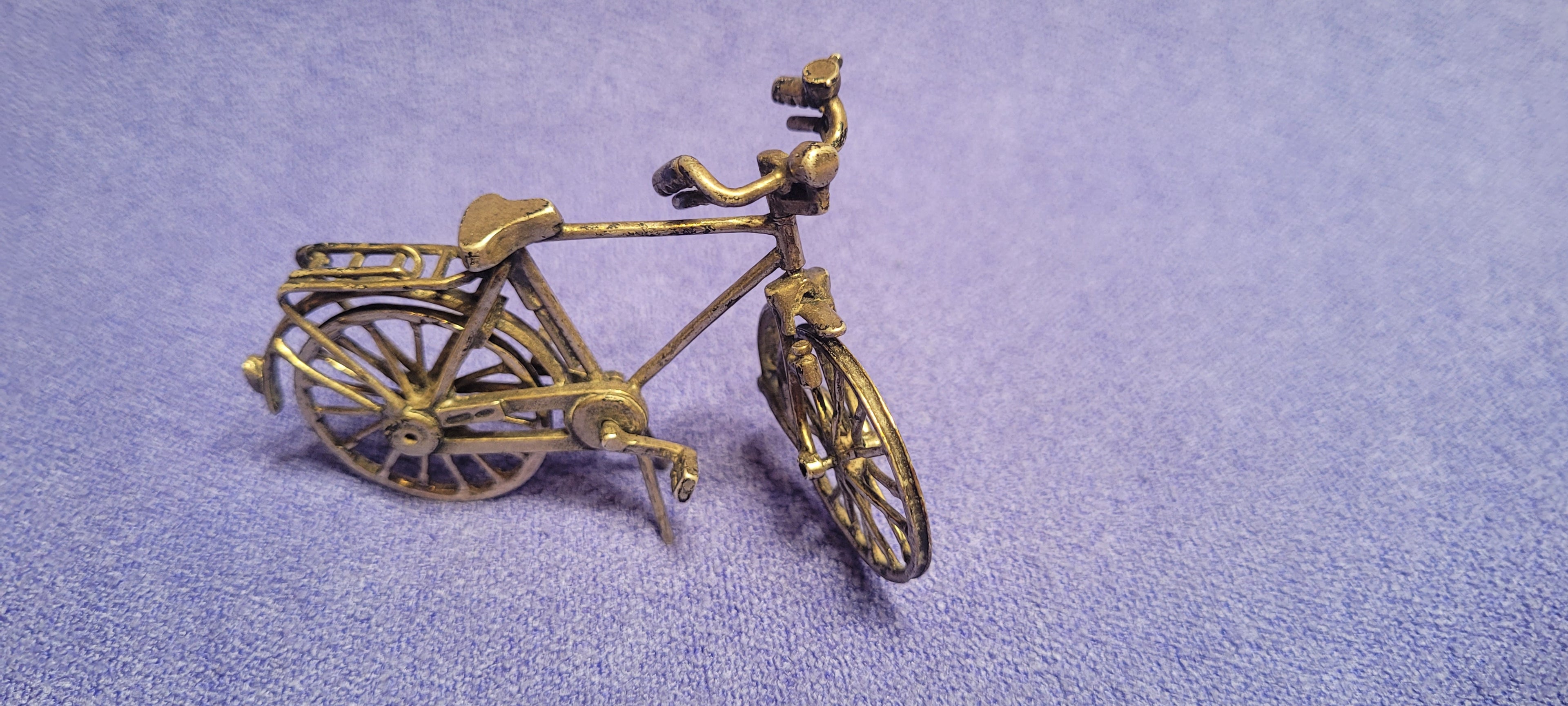 Sterling Silver Miniature Bicycle 925 Spain Hallmarked Collectible 26g Ornament