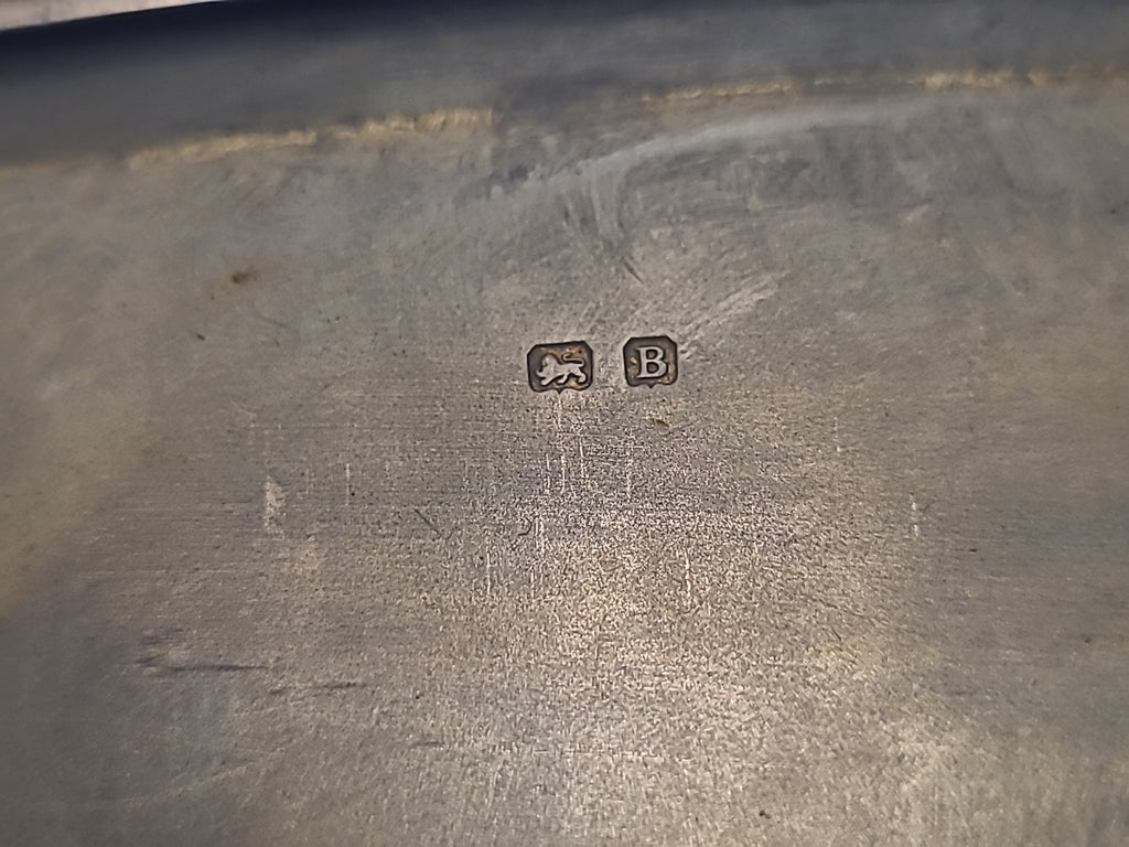 Antique Sterling Silver Engraved Cigarette Case Birmingham 1926 J L 110g