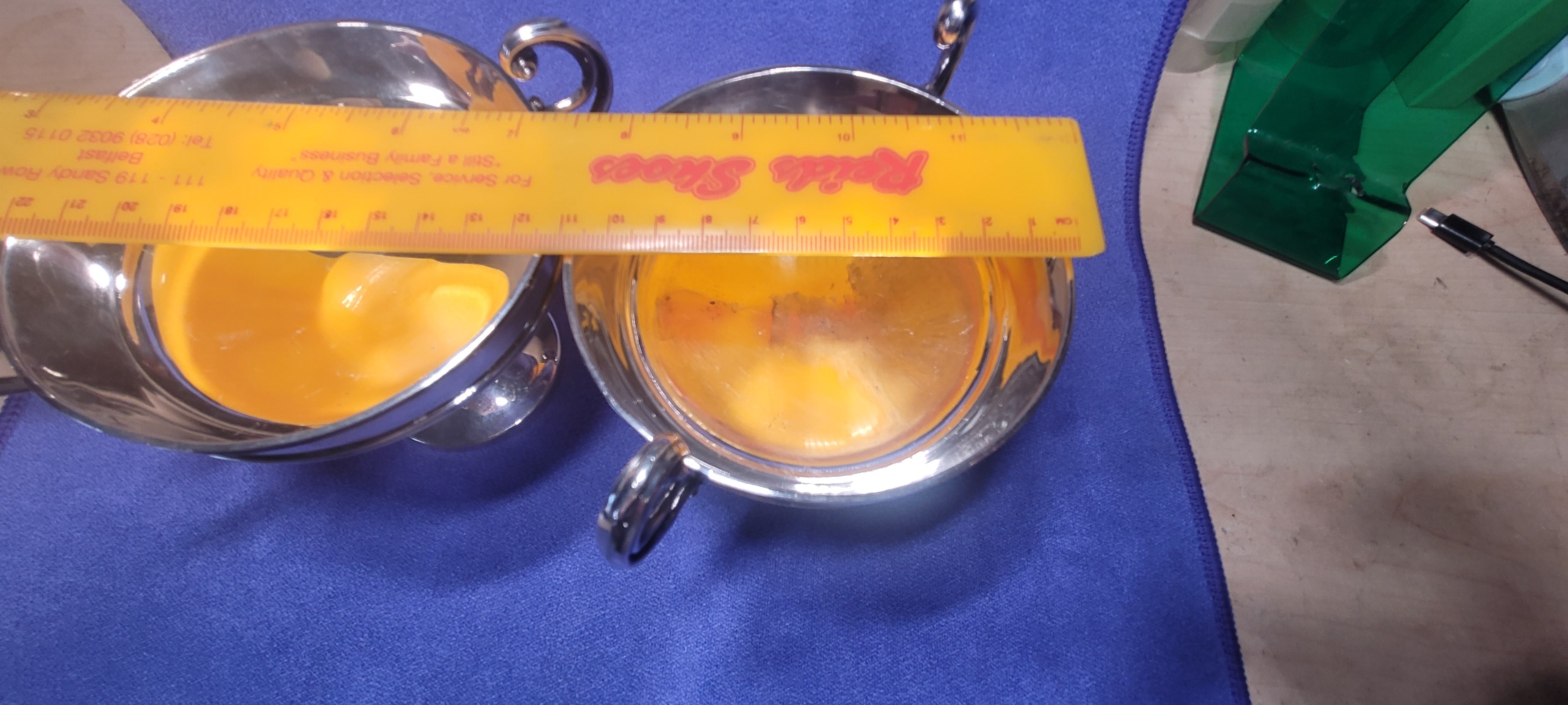 PAIR SOLID SILVER HANDLED PEDESTAL BOWLS FORDHAM & FAULKNER SHEFFIELD 1902 388g