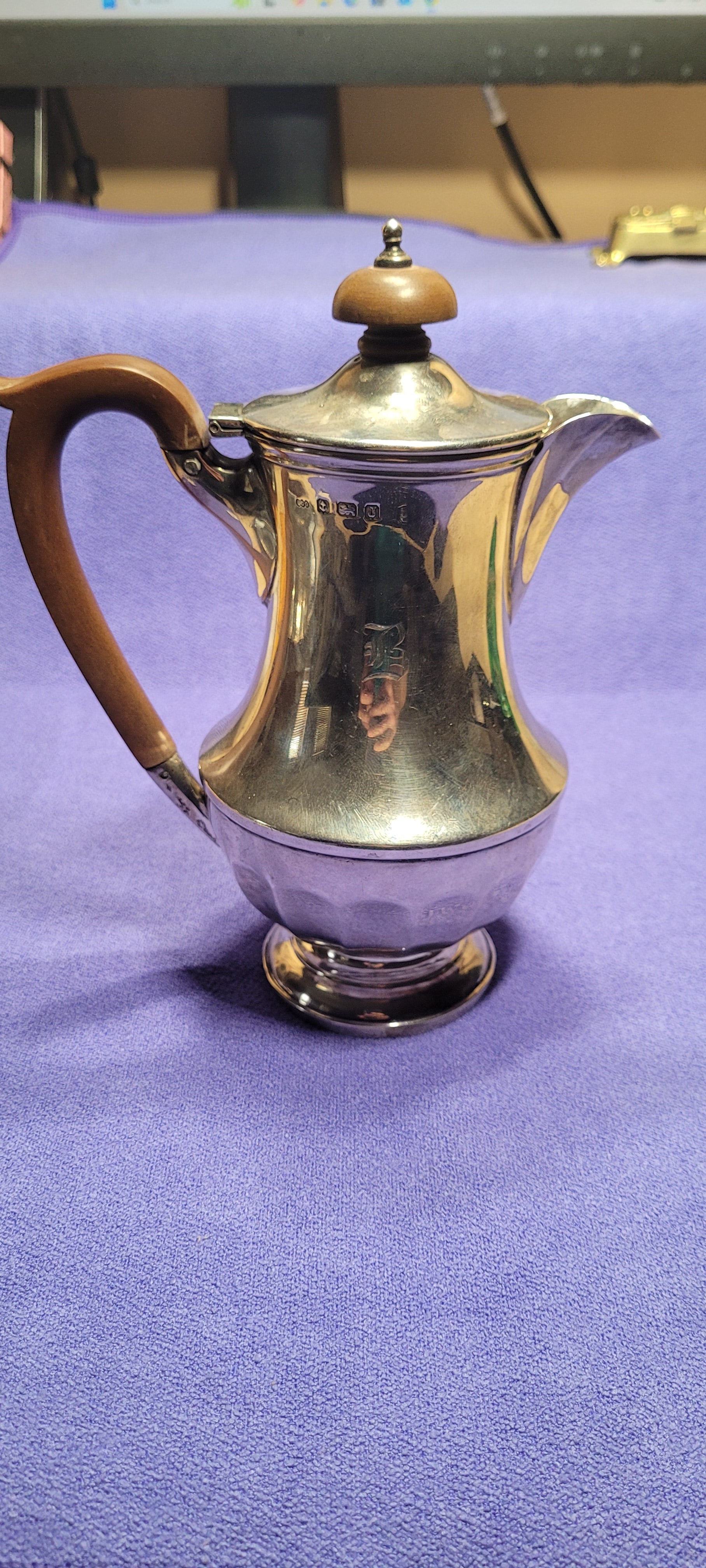 Sterling Silver  Jug, Birmingham , 396g , 1933 , Unknown Maker