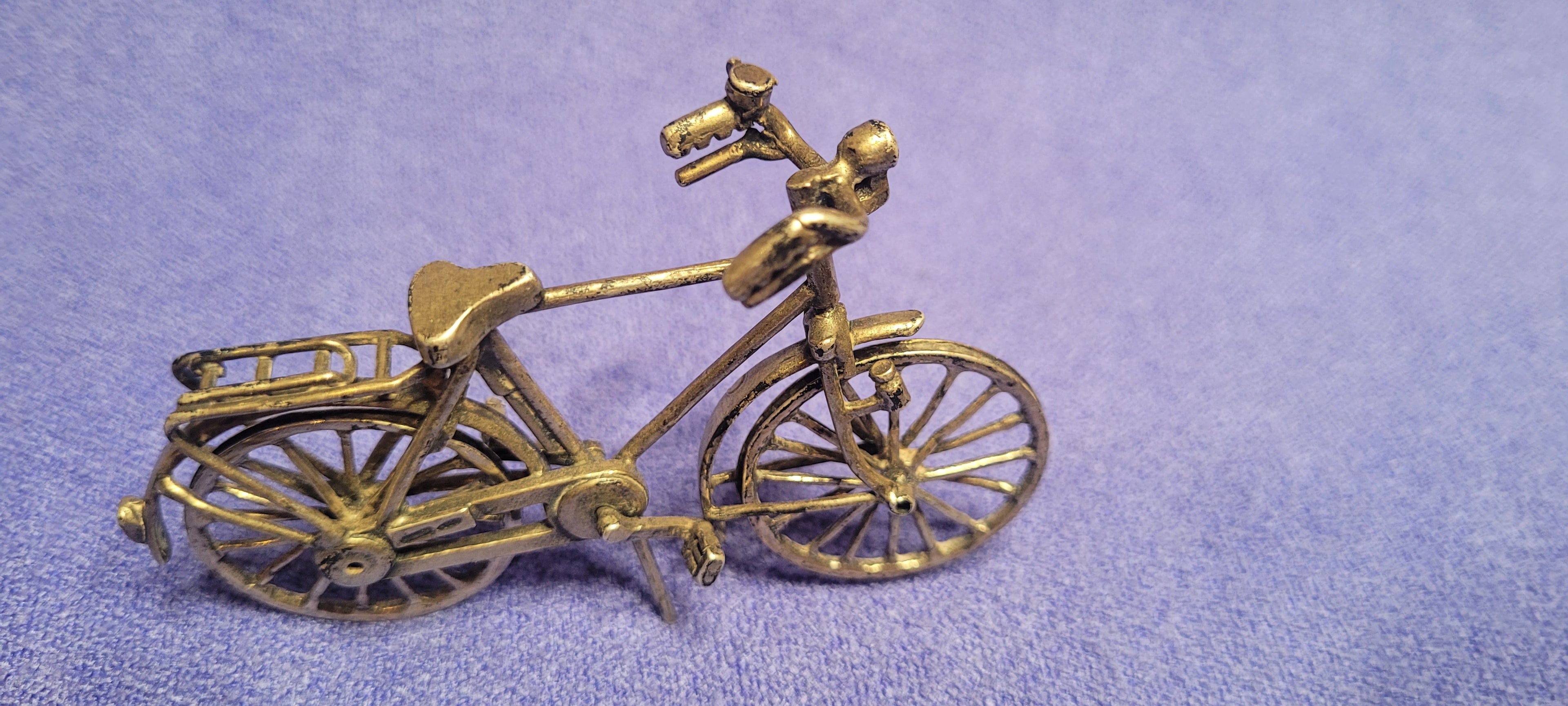 Sterling Silver Miniature Bicycle 925 Spain Hallmarked Collectible 26g Ornament