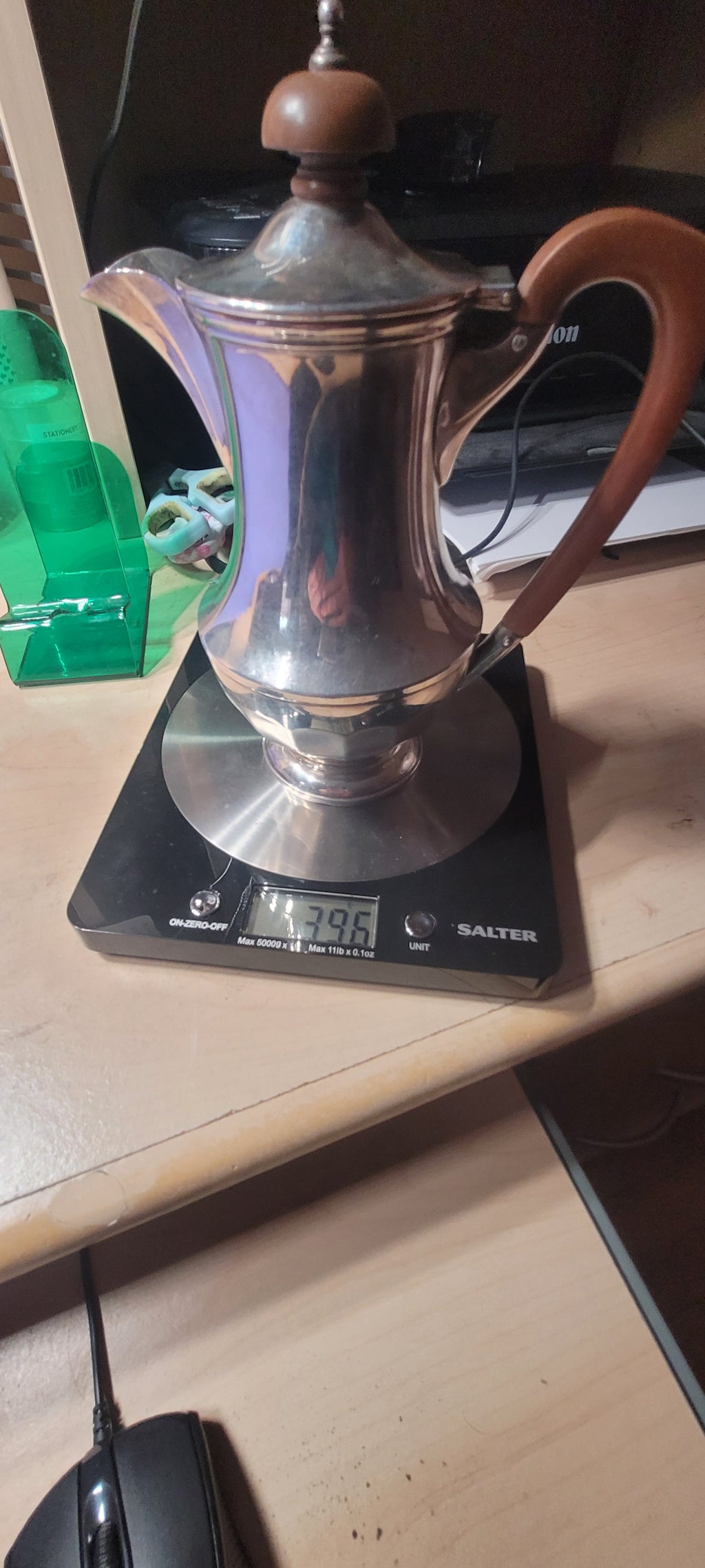 Sterling Silver  Jug, Birmingham , 396g , 1933 , Unknown Maker