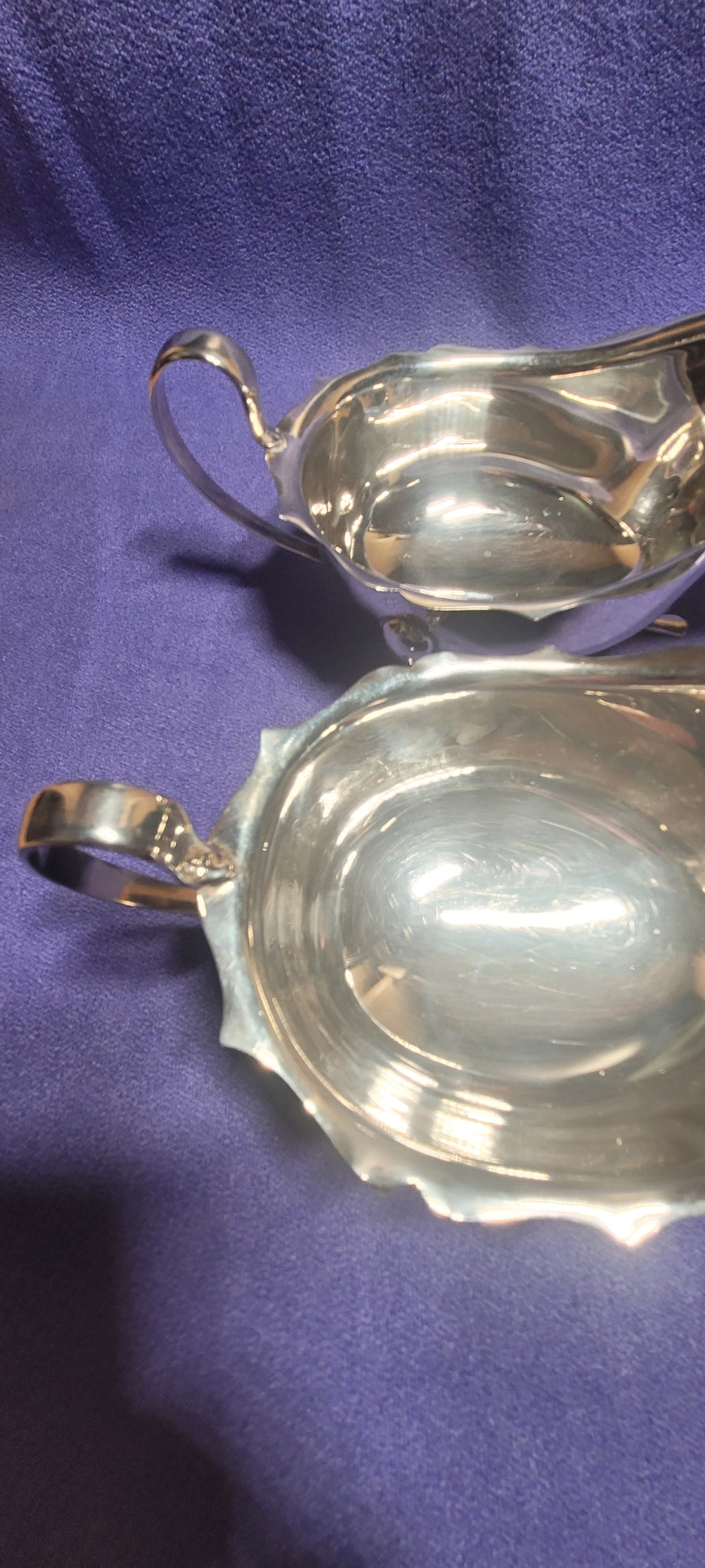 Pair Sterling Silver Sauce Boats Sheffield 1931 Emile Viner 316g Hallmarked