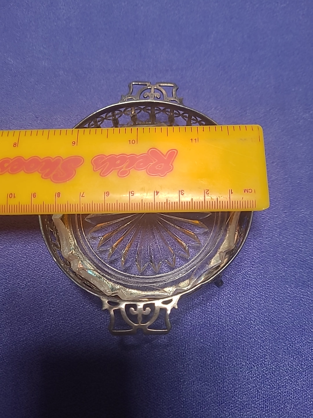 Antique 1925 Adie Brothers Sterling Silver Butter Dish Glass Liner Birmingham