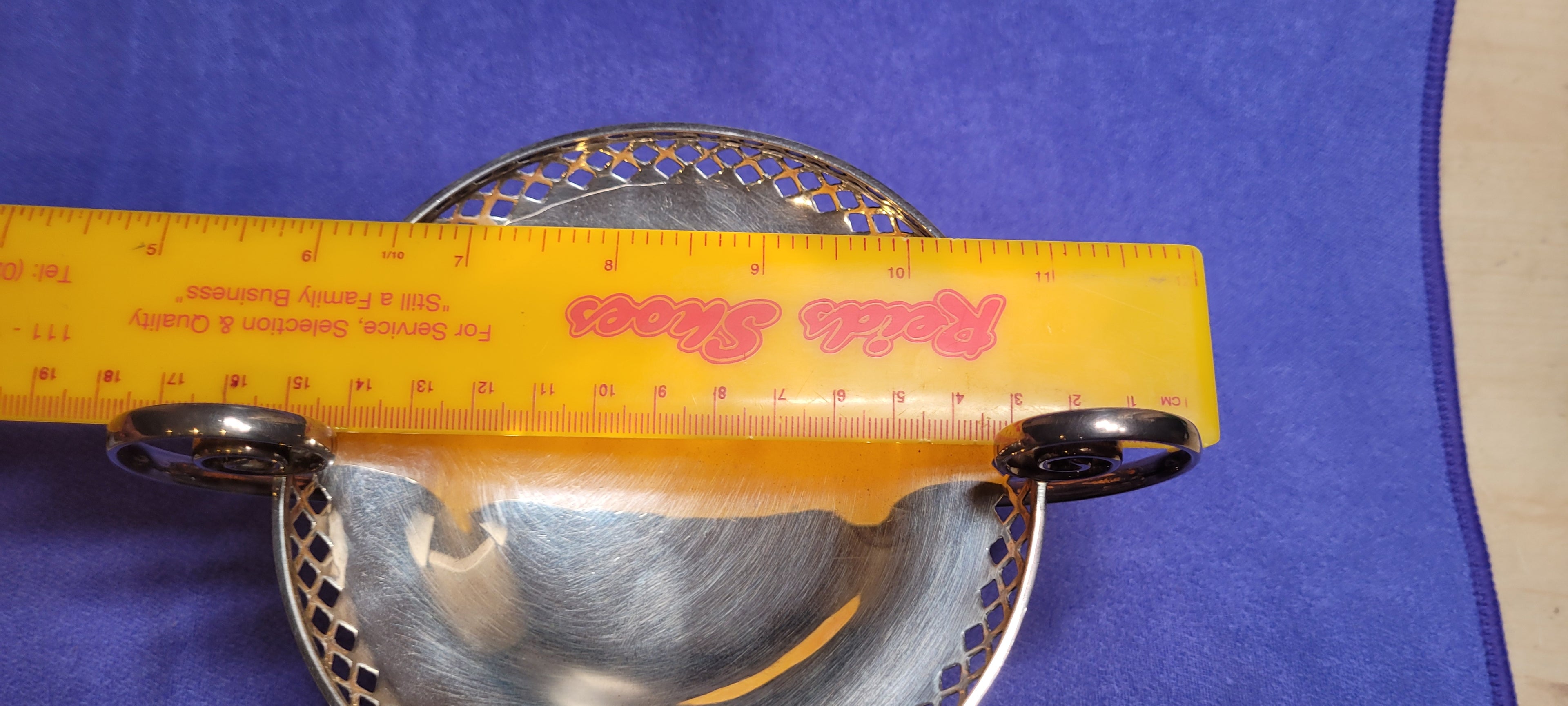 Antique Solid Silver Tazza Dish London 1909 John Collard Vickery 206g Approx