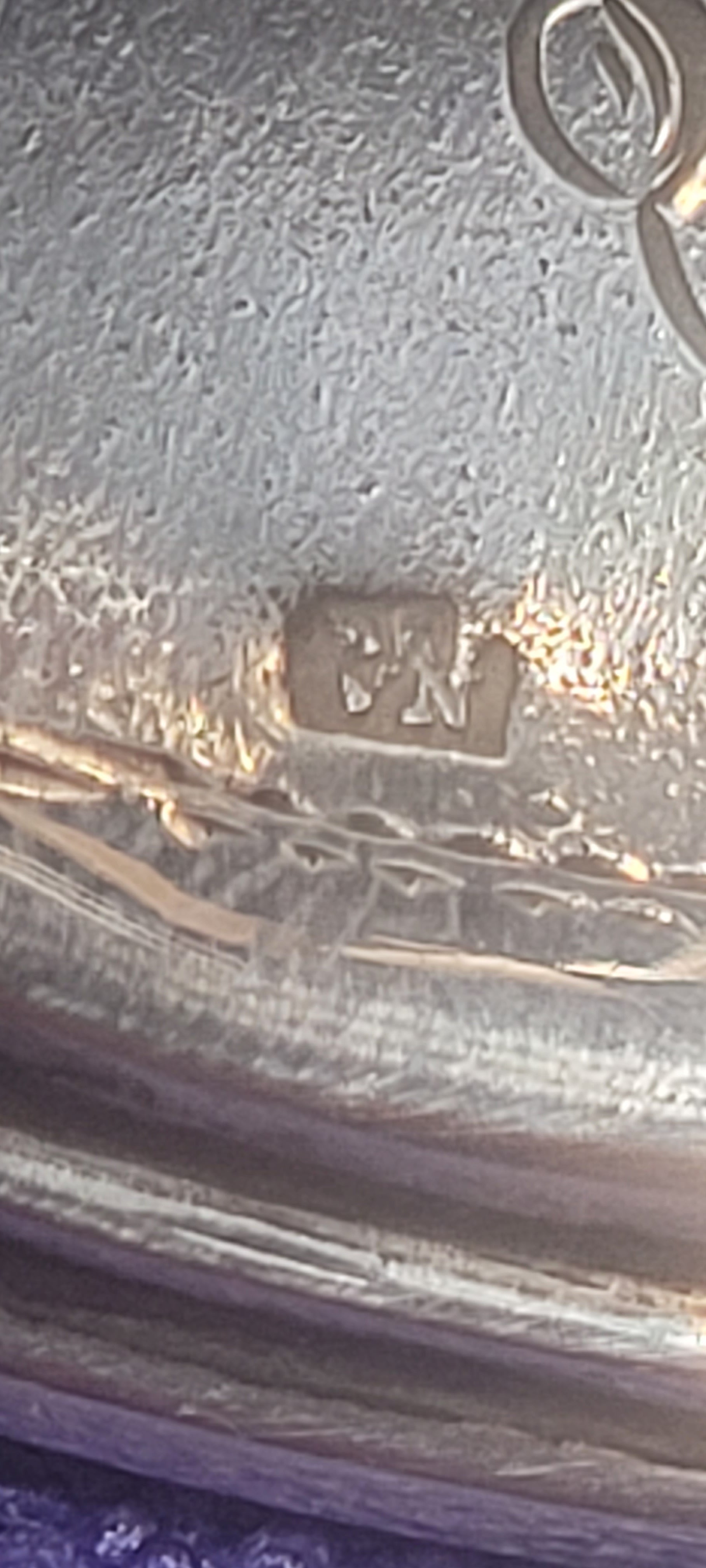 Antique Austro Hungarian Sterling Silver Gothic Compote Vienna c1870 215g