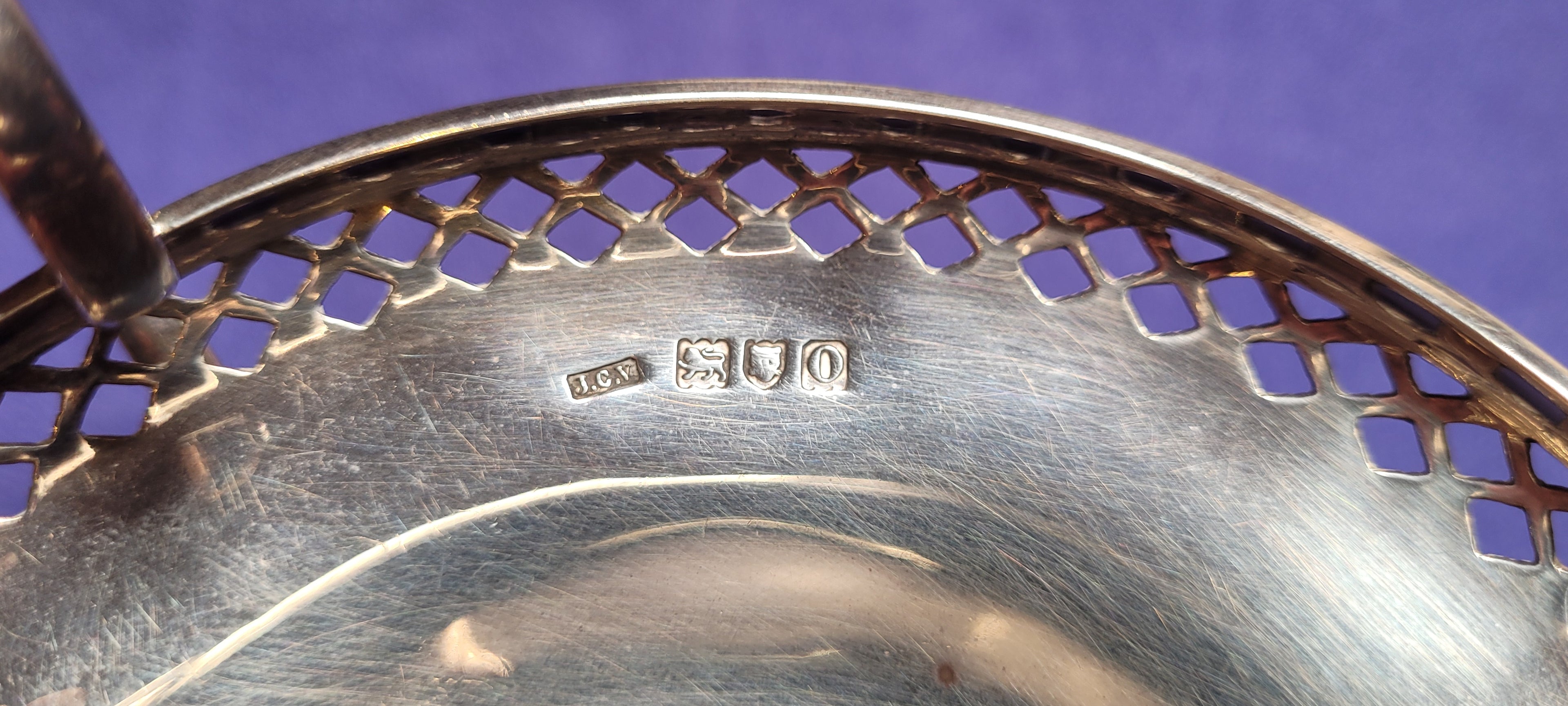 Antique Solid Silver Tazza Dish London 1909 John Collard Vickery 206g Approx