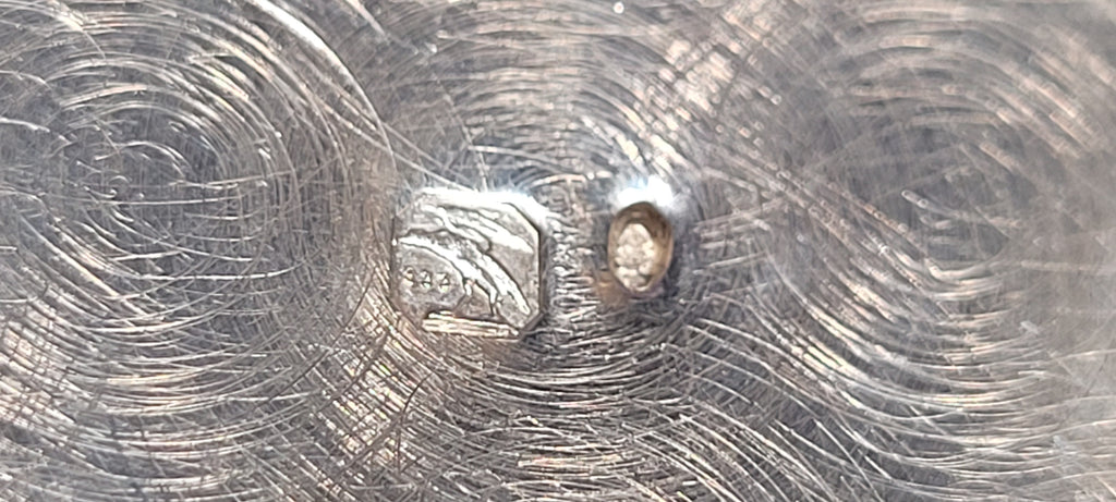 Silver 833, Portuguese , Porto ,Casket Circular, Maker Mark is Unreadable