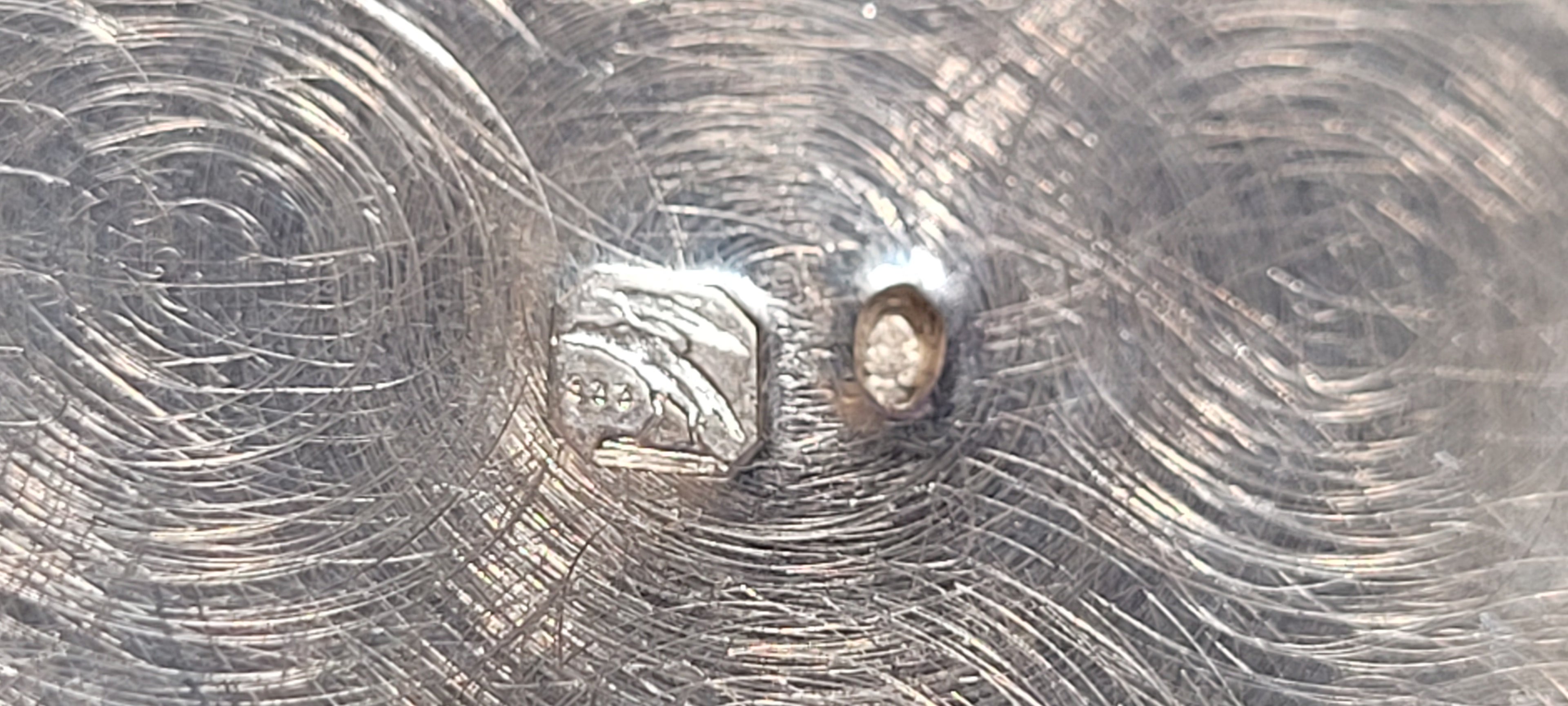 Silver 833, Portuguese , Porto ,Casket Circular, Maker Mark is Unreadable