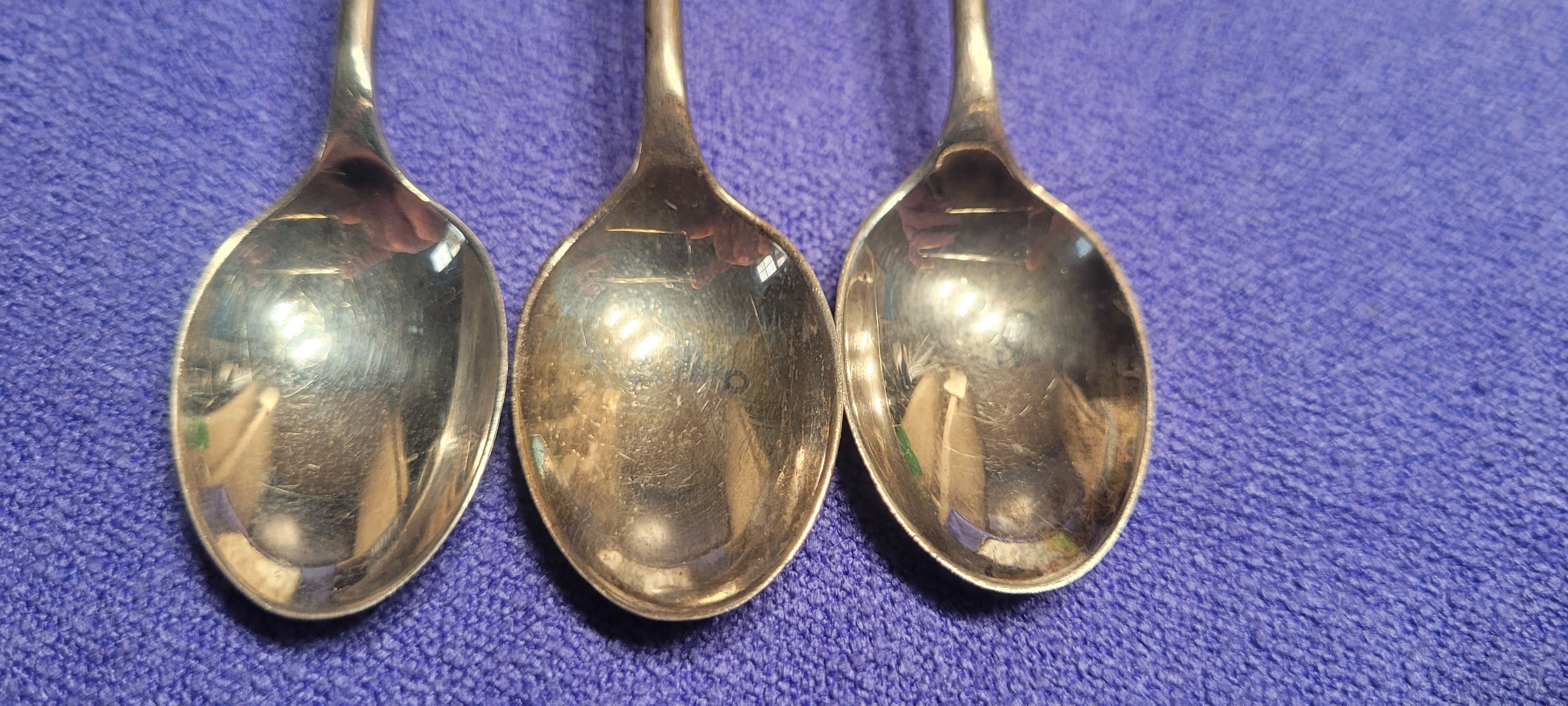 Antique Cased Solid Silver Spoon & Tong Set Walker & Hall 1923 98g